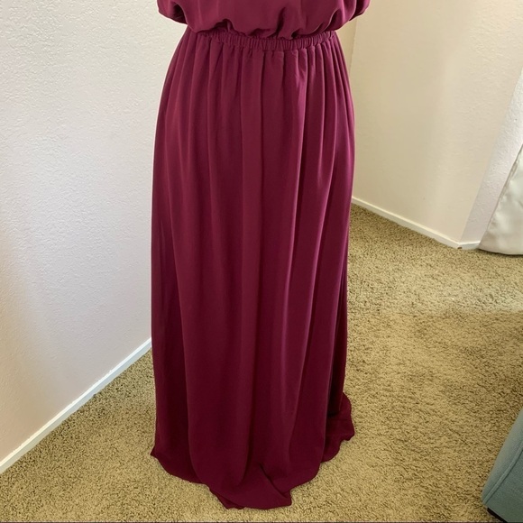 Show Me Your MuMu NWT Kendall Maxi Dress In Merlot - Picture 7 of 14